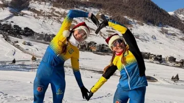 Танець на льоду: сестри Меркушини змінили лижі на ковзани – відео з українськими спортсменками