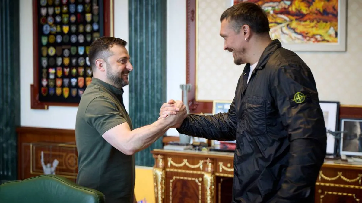 Зеленський зустрівся з Усиком: про що говорили президент України та абсолютний чемпіон світу
