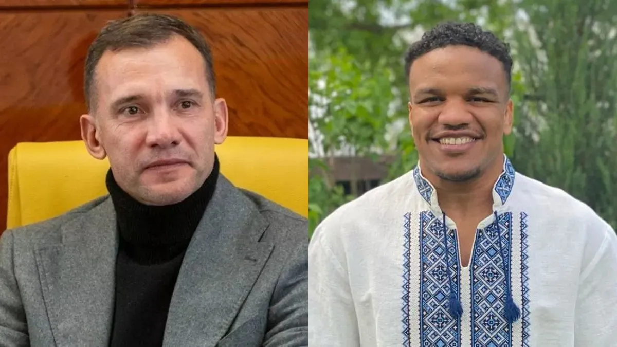Шевченко зробив подарунок Беленюку: олімпійський чемпіон показав, що отримав від президента УАФ