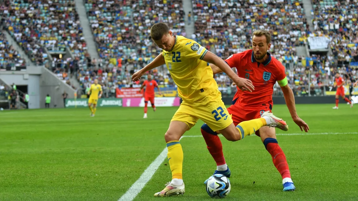Україна та Англія не виявили сильнішого: команди обмінялися голами в першому таймі