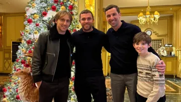 Срна побував у Мілані: він зустрівся з легендою мадридського Реалу та популярним журналістом