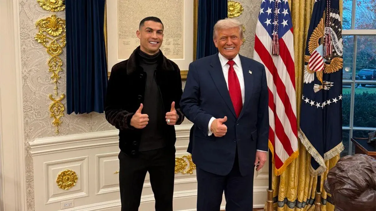 «Америка потребує тебе‎»: Трамп звернувся до Роналду і показав відео з використанням ШІ