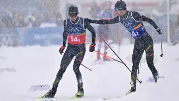 Мазурчук і Шумбарець фінішували у командному двоборстві: завдяки естафеті українці відіграли дві позиції