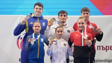 Збірна України виборола чотири медалі на чемпіонаті Європи: три з них здобули молодші спортсмени